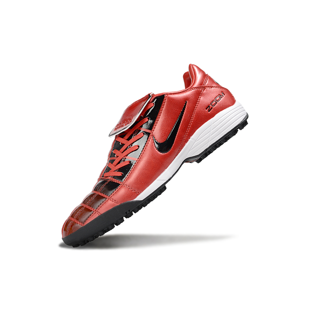 Chuteira Society Nike Total 90 TF Preto e Vermelho