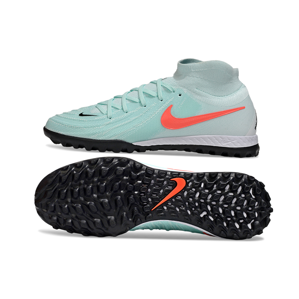 Chuteira Society Nike Phantom Luna 2 Elite TF Azul e Vermelho