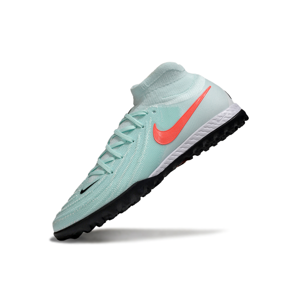Chuteira Society Nike Phantom Luna 2 Elite TF Azul e Vermelho