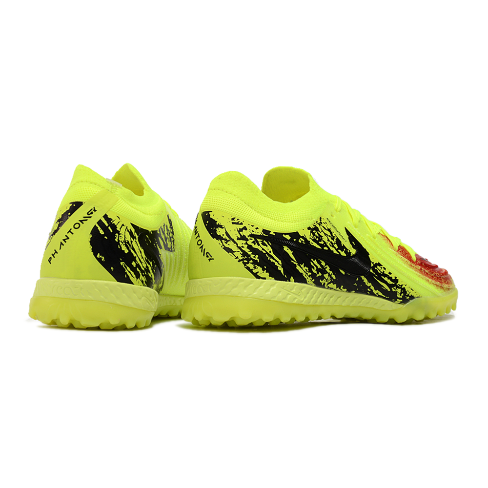 Chuteira Society Nike Phantom GX 2 Elite TF Amarelo, Vermelho e Preto