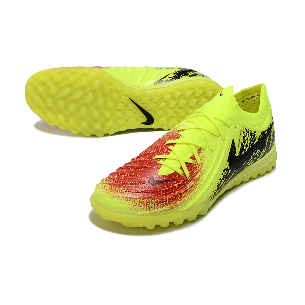 Chuteira Society Nike Phantom GX 2 Elite TF Amarelo, Vermelho e Preto