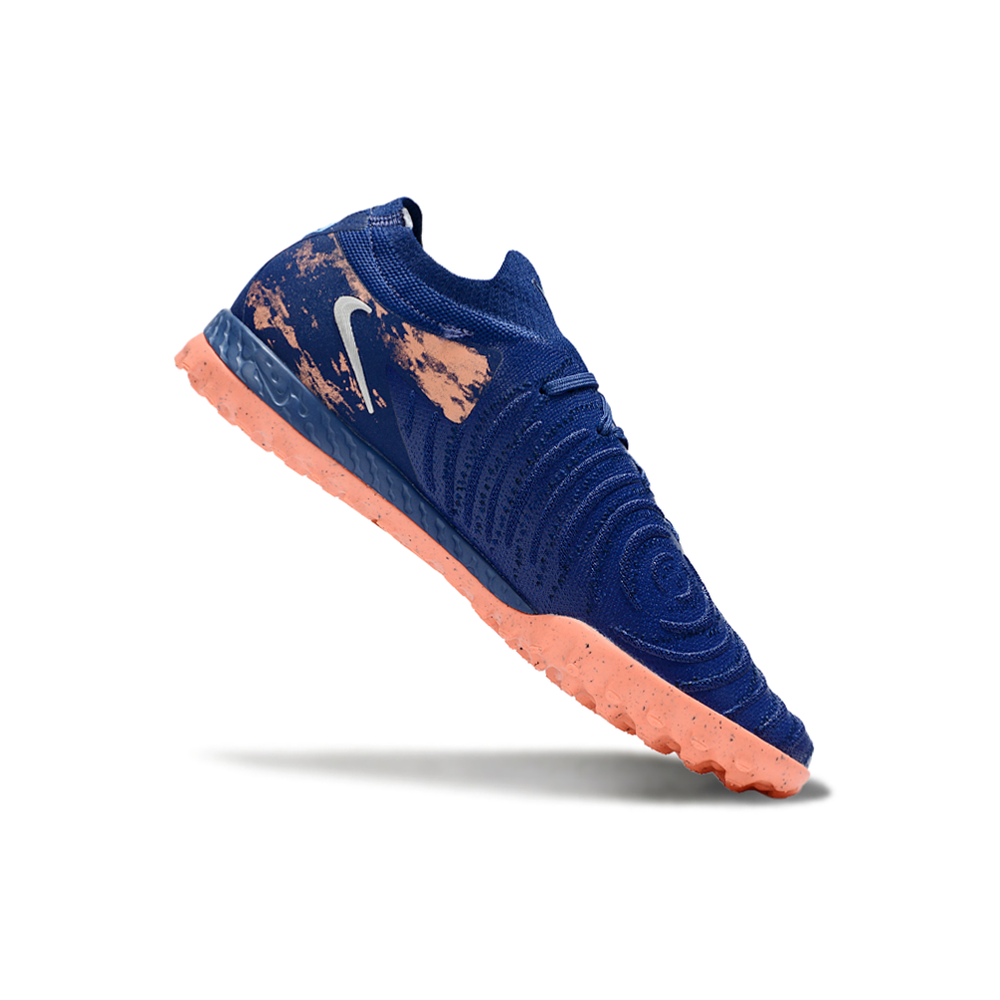 Chuteira Society Nike Phantom GX 2 Elite TF Azul e Rosa