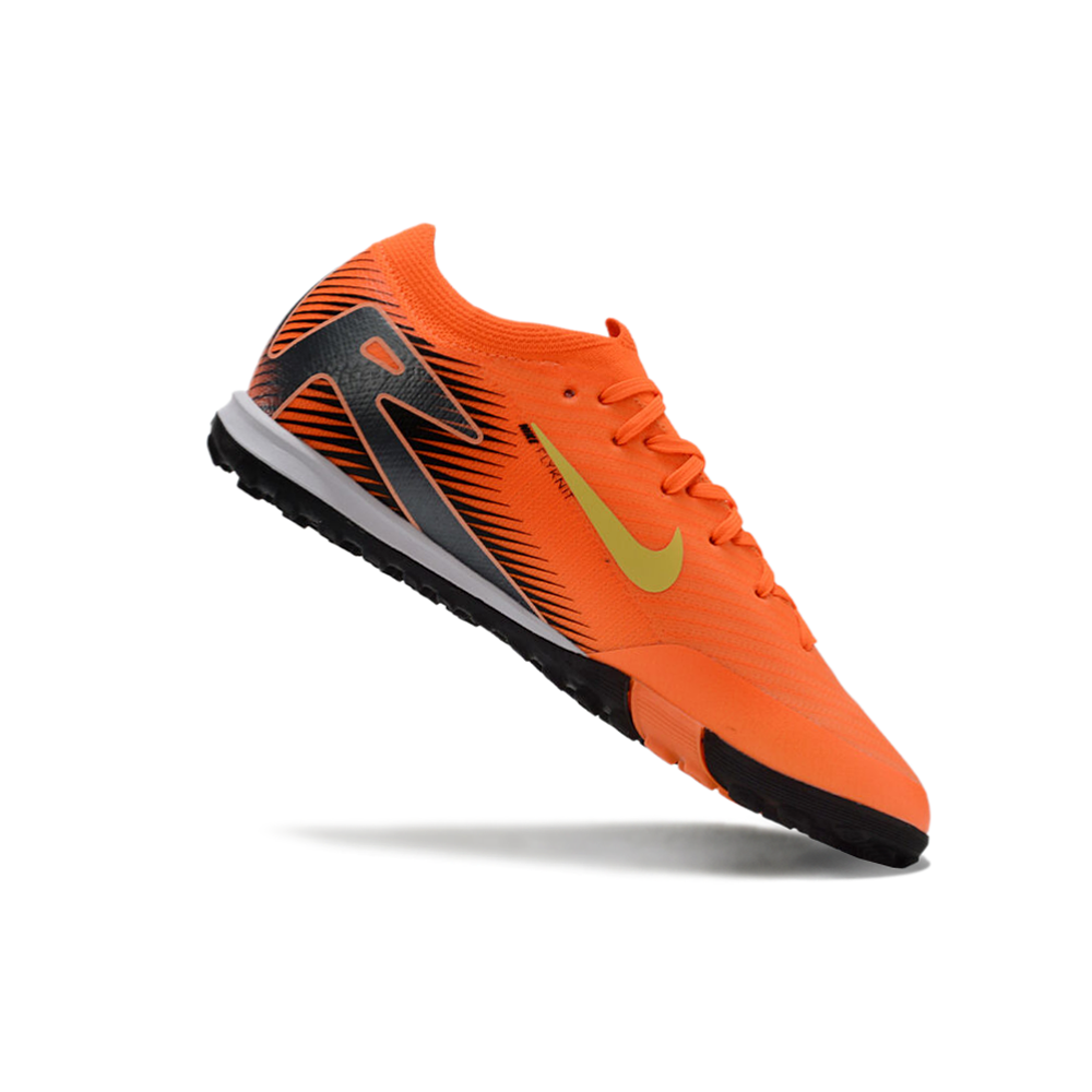 Chuteira Society Nike Air Zoom Mercurial Vapor 16 Elite TF Laranja e Preto