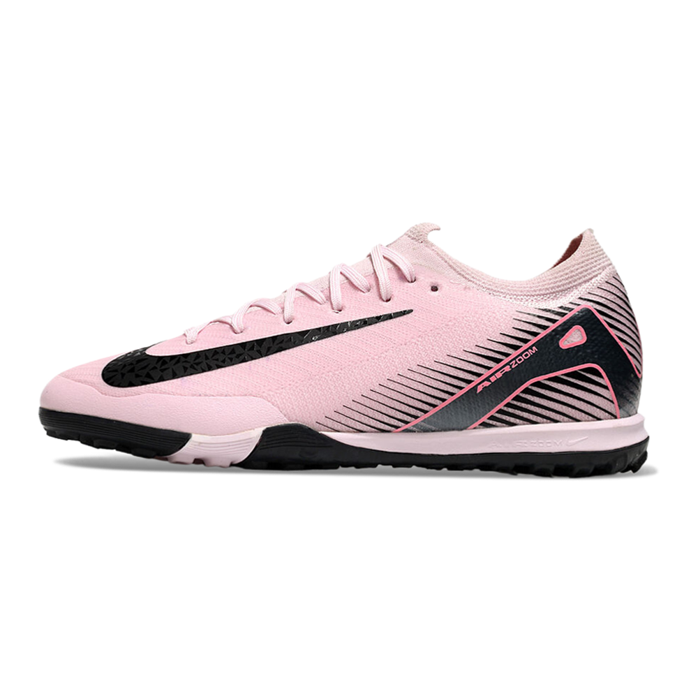 Chuteira Society Nike Air Zoom Mercurial Vapor 16 Elite TF Rosa e Preto