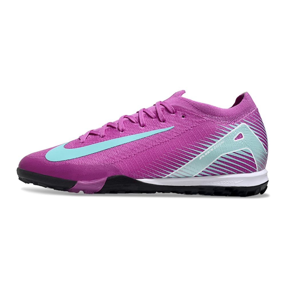 Chuteira Society Nike Air Zoom Mercurial Vapor 16 Elite TF Roxo e Azul