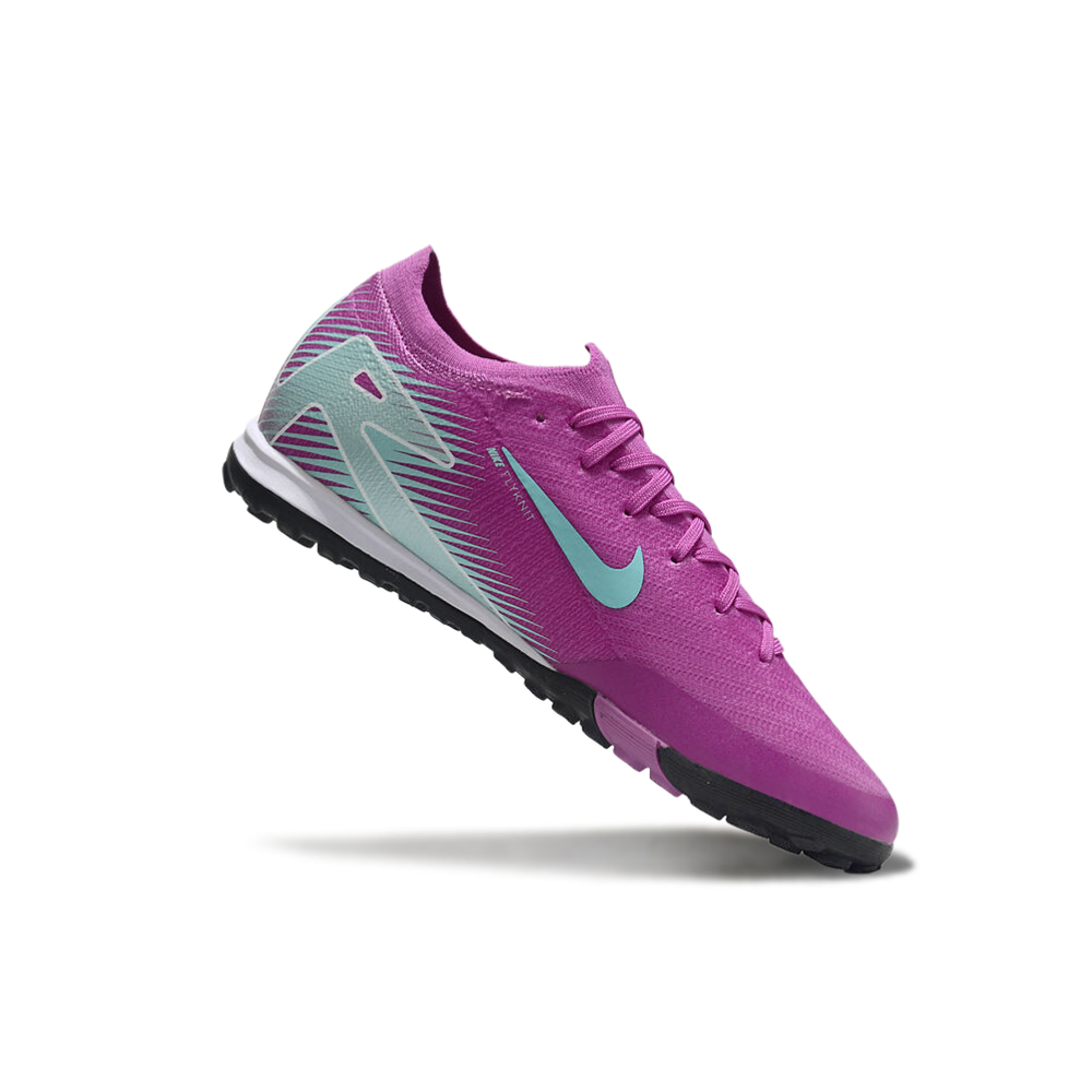 Chuteira Society Nike Air Zoom Mercurial Vapor 16 Elite TF Roxo e Azul