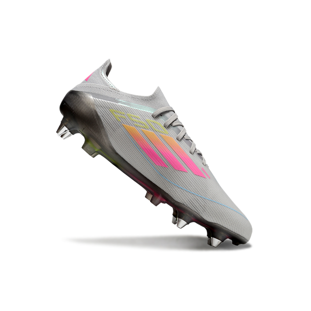 Chuteira Campo Adidas F50 Ponta de Aluminio Cinza 