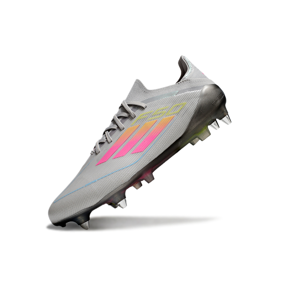Chuteira Campo Adidas F50 Ponta de Aluminio Cinza 