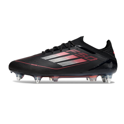 Chuteira Campo Adidas F50 Ponta de Aluminio Preto e Vermelho