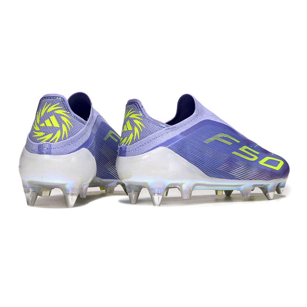 Chuteira Campo Adidas F50+ LL Ponta de Aluminio Roxo e Verde