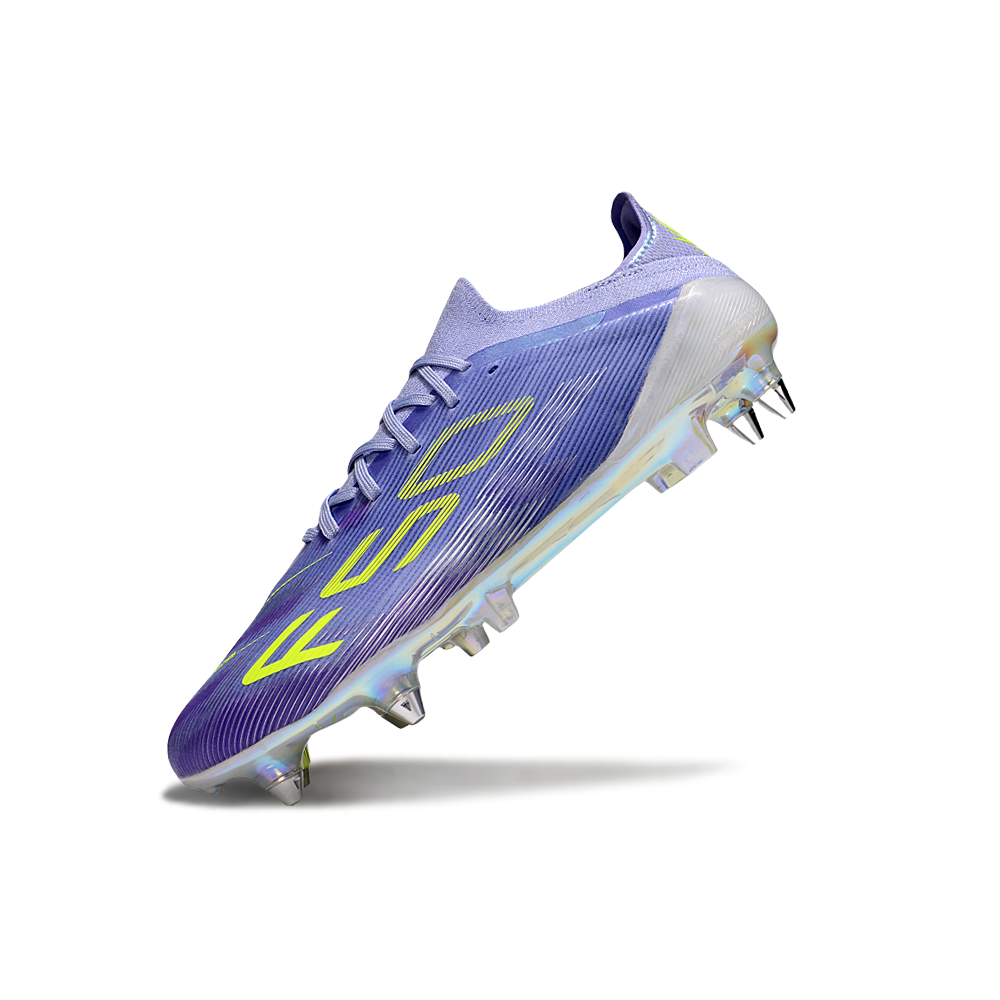Chuteira Campo Adidas F50+ LL Ponta de Aluminio Roxo e Verde