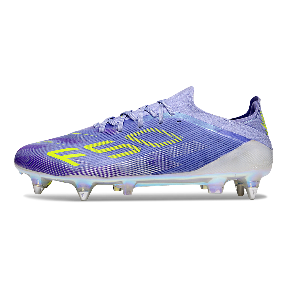 Chuteira Campo Adidas F50+ LL Ponta de Aluminio Roxo e Verde