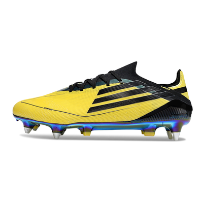 Chuteira Campo Adidas F50 Ponta de Aluminio Amarelo e Preto 