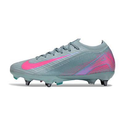 Chuteira Campo Nike Air Zoom Mercurial Vapor 16 Elite Trava Mista Azul e Rosa