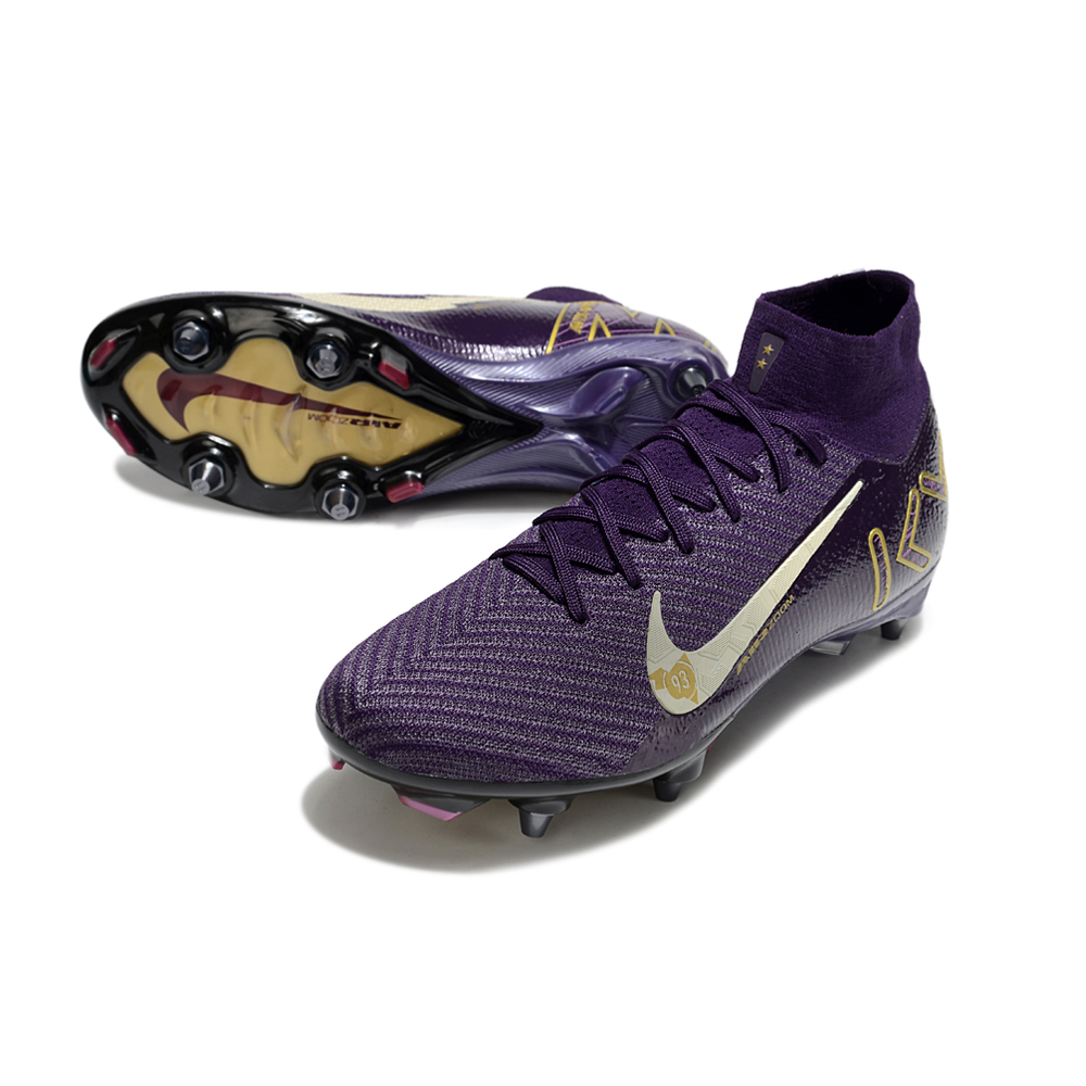 Chuteira Campo Nike Air Zoom Mercurial Superfly 10 Elite Trava Mista Roxo