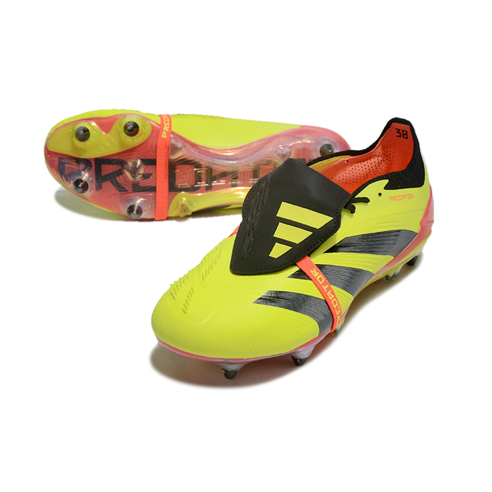 Chuteira Campo Adidas Predator Elite FT 30 Ponta de Aluminio Amarelo e Preto
