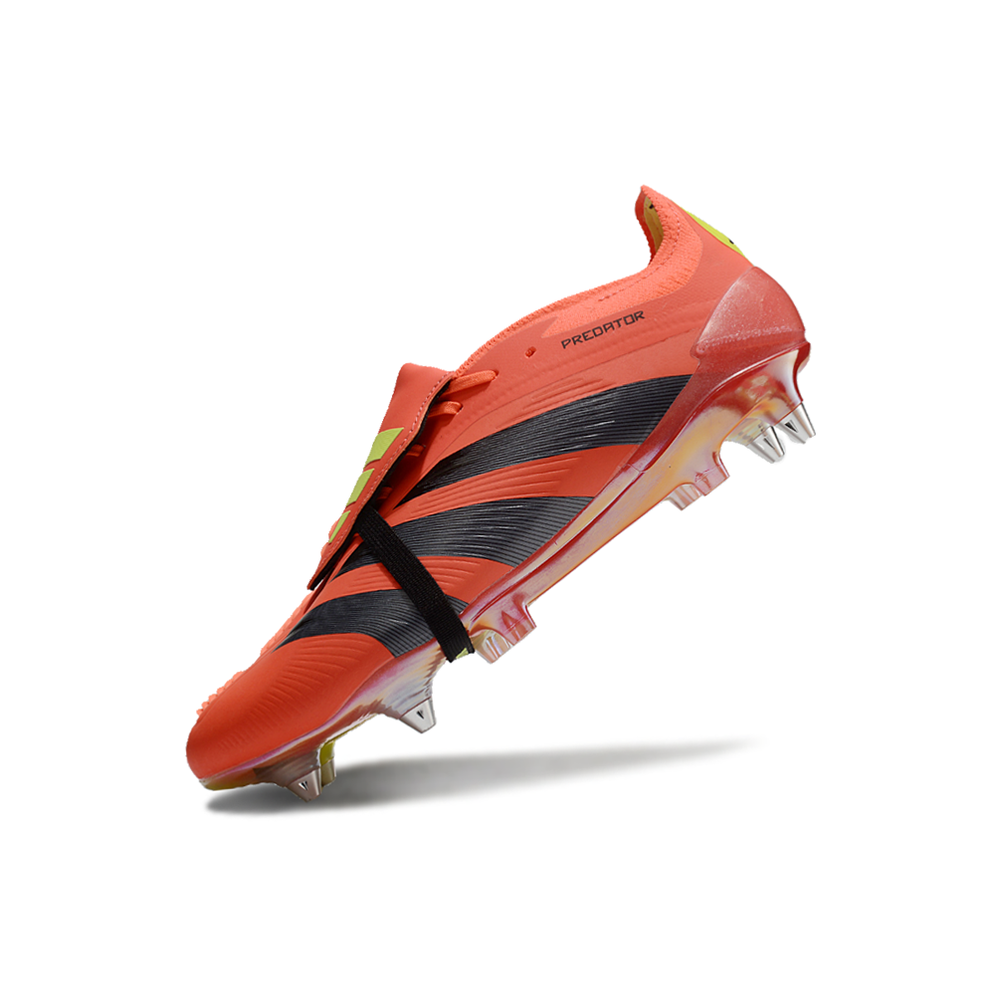 Chuteira Campo Adidas Predator Elite FT 30 Ponta de Aluminio Vermelho e Preto