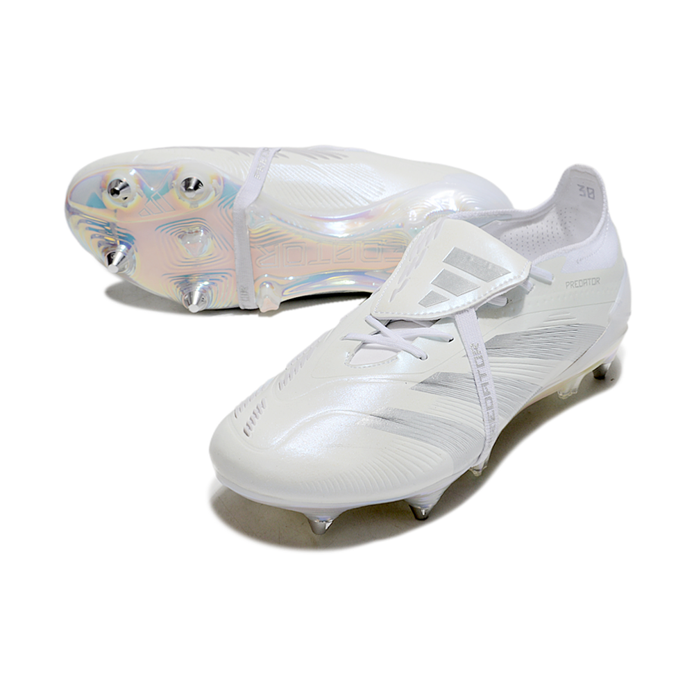 Chuteira Campo Adidas Predator Elite FT 30 Ponta de Aluminio Branco
