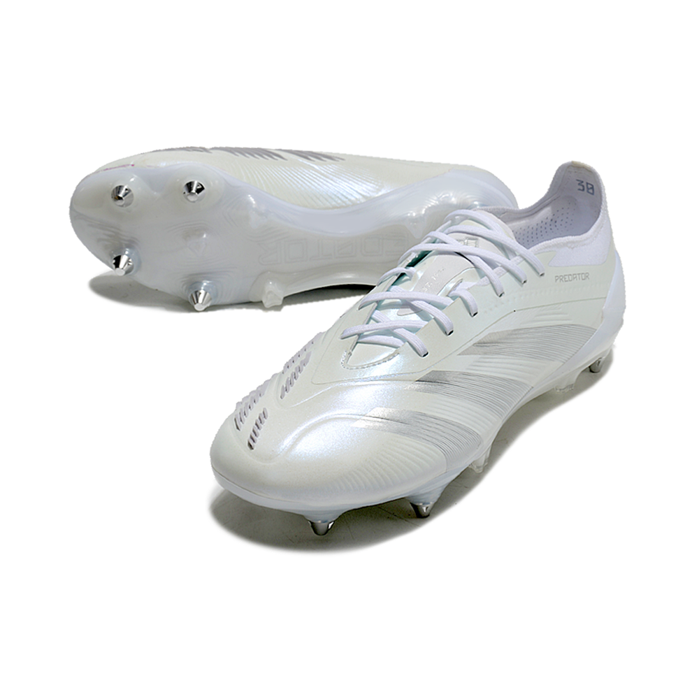 Chuteira Campo Adidas Predator Elite Ponta de Aluminio Branco 