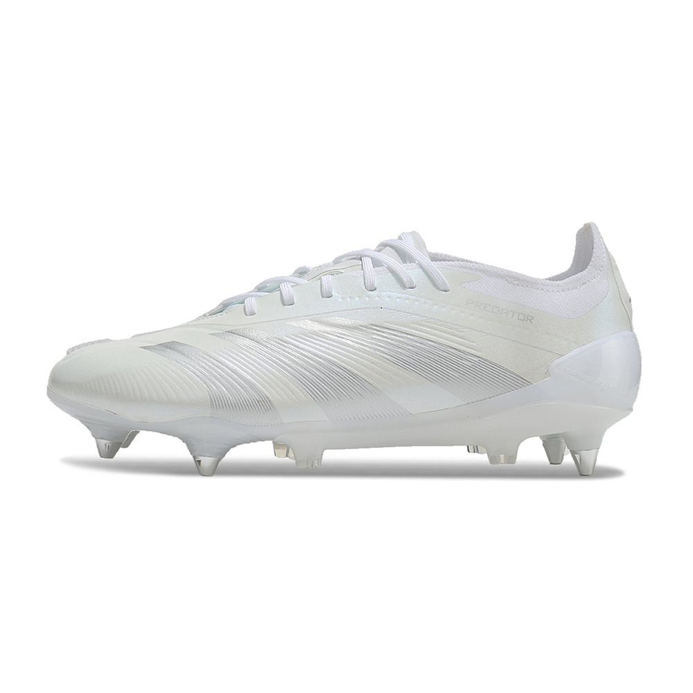 Chuteira Campo Adidas Predator Elite Ponta de Aluminio Branco 