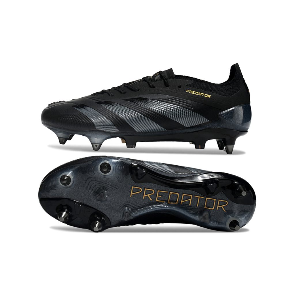 Chuteira Campo Adidas Predator Elite Ponta de Aluminio Preto