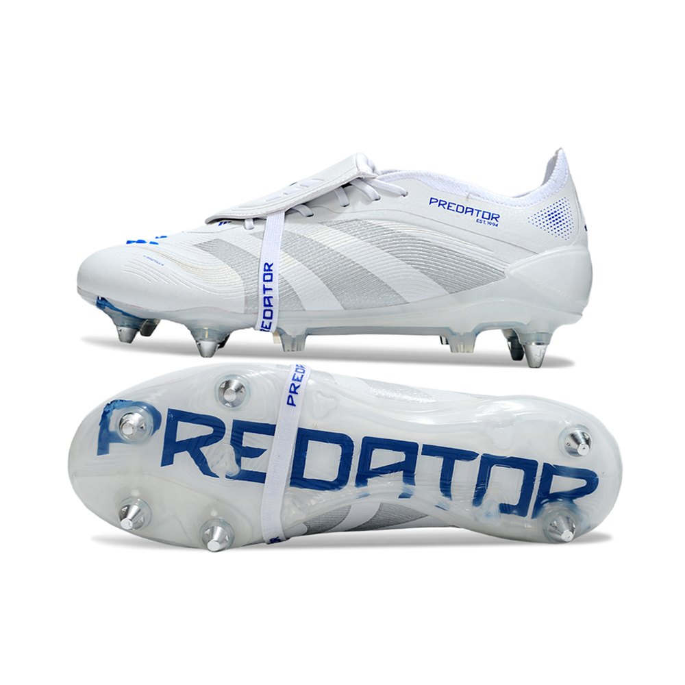 Chuteira Campo Adidas Predator Elite FT 30 Ponta de Aluminio Branco
