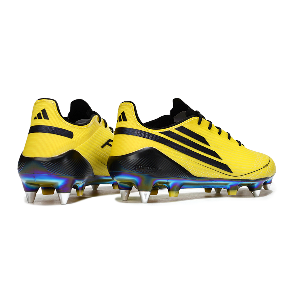 Chuteira Campo Adidas F50 Ponta de Aluminio Amarelo e Preto
