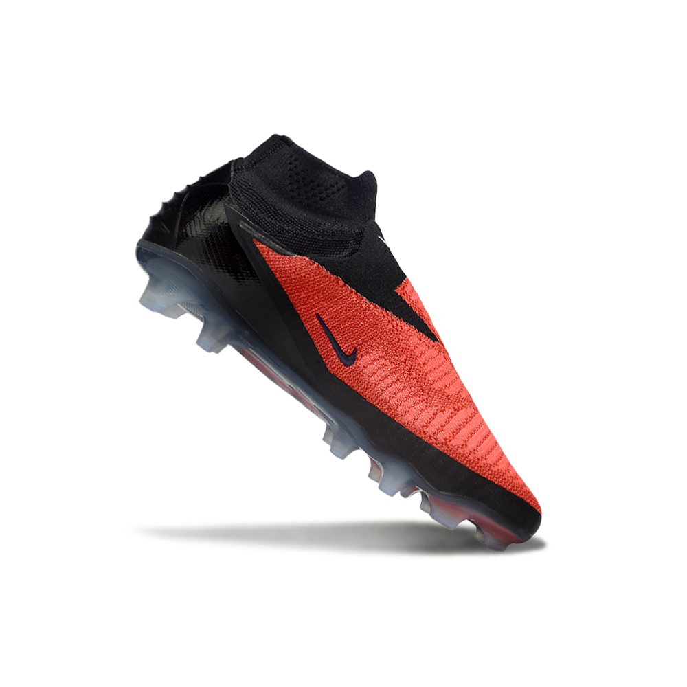 Chuteira Campo Nike Phantom GX 6 Elite FG Preto e Vermelho