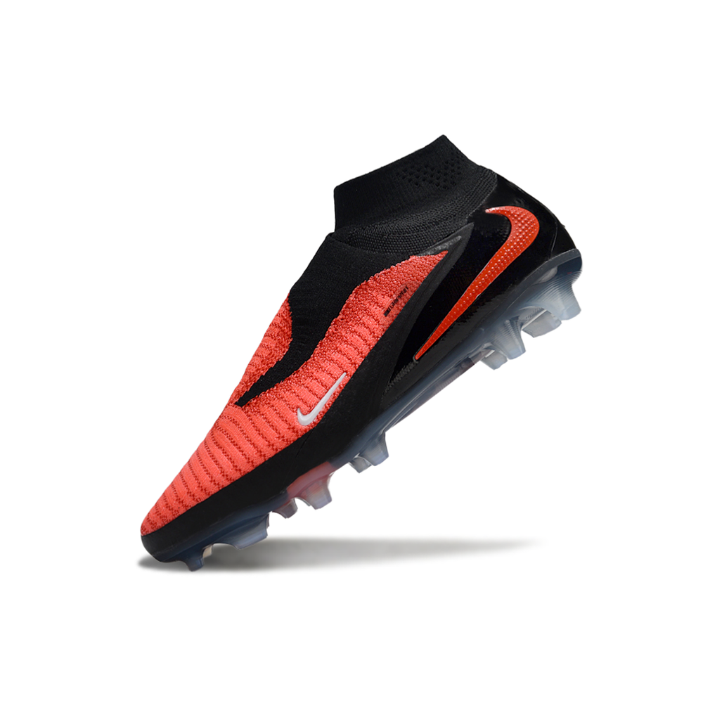 Chuteira Campo Nike Phantom GX 6 Elite FG Preto e Vermelho