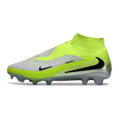Chuteira Campo Nike Phantom GX 6 Elite FG Cinza e Verde
