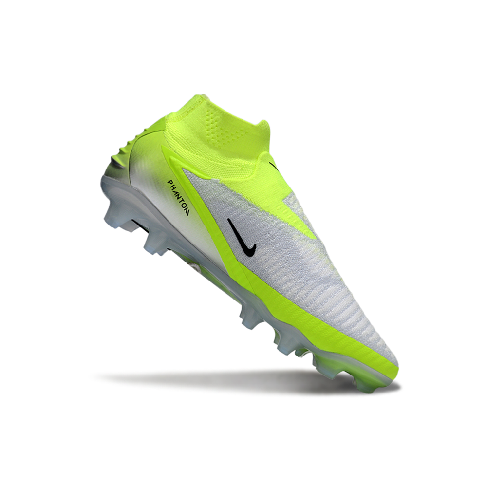 Chuteira Campo Nike Phantom GX 6 Elite FG Cinza e Verde