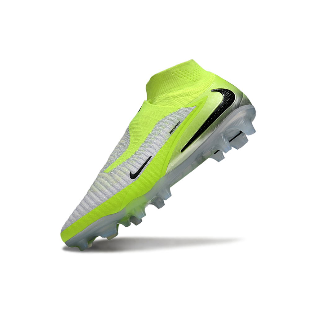 Chuteira Campo Nike Phantom GX 6 Elite FG Cinza e Verde