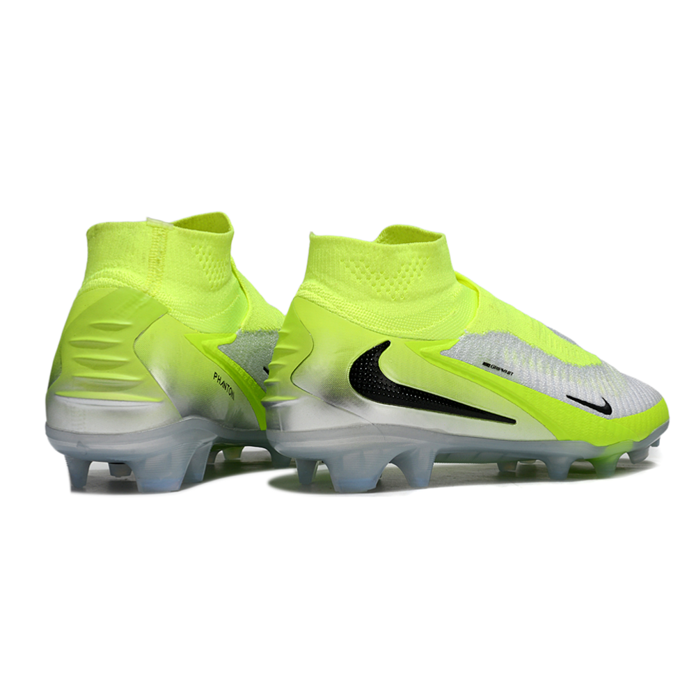 Chuteira Campo Nike Phantom GX 6 Elite FG Cinza e Verde