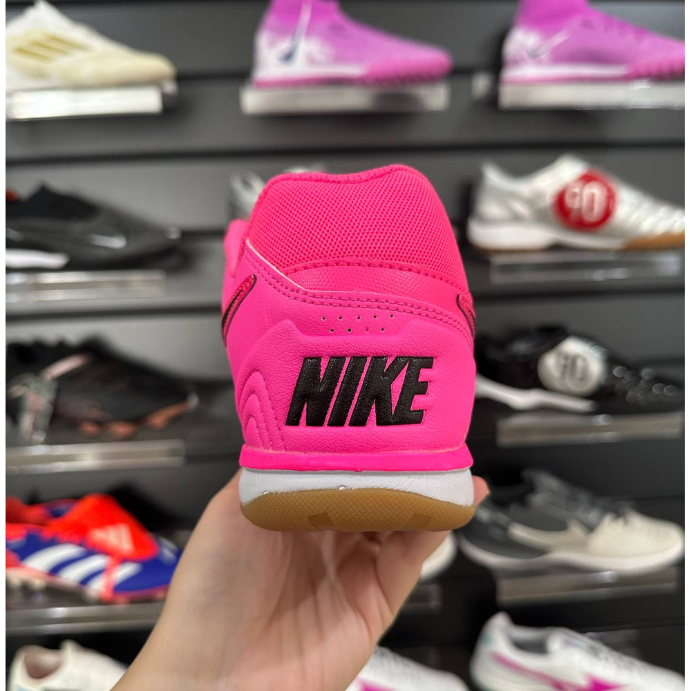 Chuteira Futsal Nike Supreme SB Gato IC Rosa e Preto - Pronta Entrega