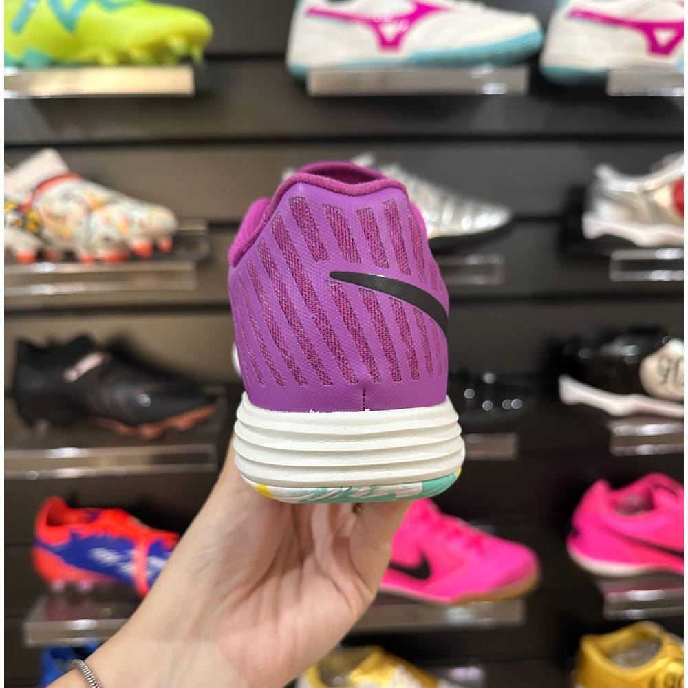 Chuteira Futsal Nike Lunar Gato II IC Roxa e Branca - Pronta Entrega