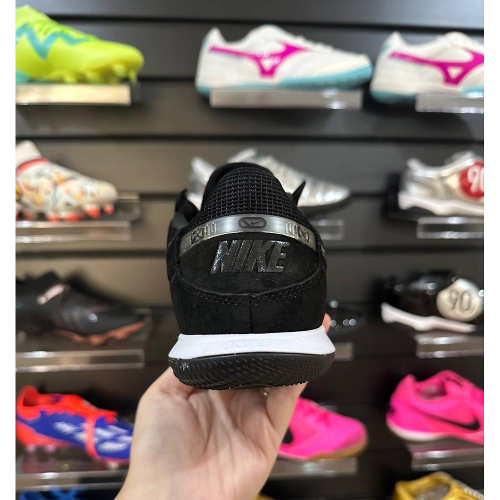 Chuteira Futsal Nike StreetGato Preta e Branca - Pronta Entrega