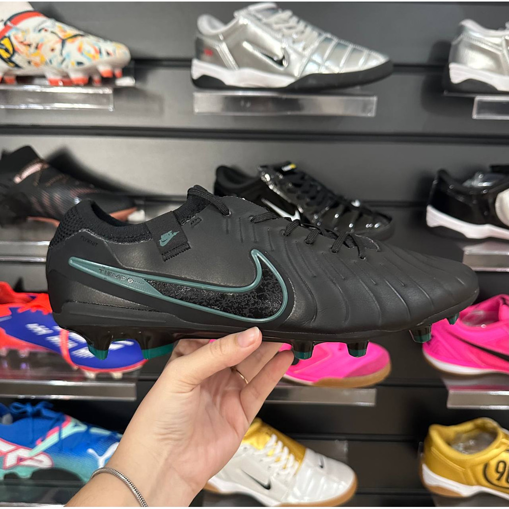 Chuteira Campo Nike Tiempo Legend 10 Elite FG Preta - Pronta Entrega