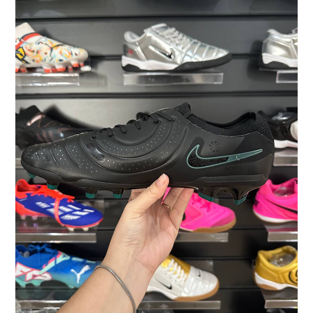 Chuteira Campo Nike Tiempo Legend 10 Elite FG Preta - Pronta Entrega