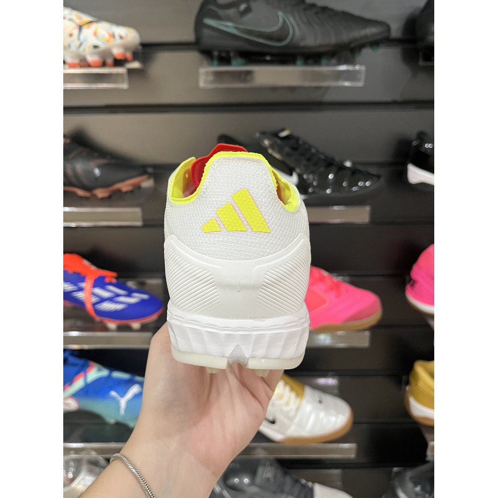 Chuteira Society Adidas F50 Elite TF Branca e Vermelho - Pronta Entrega