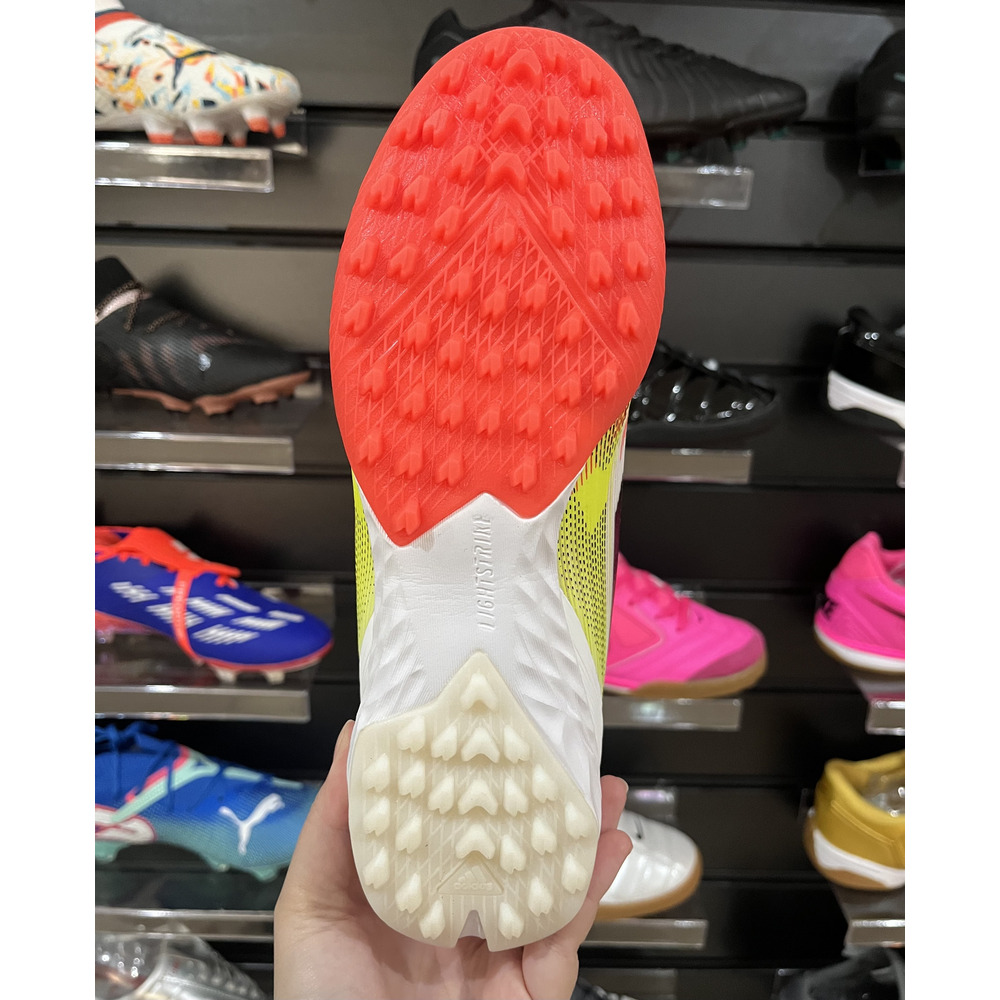 Chuteira Society Adidas F50 Elite TF Branca e Vermelho - Pronta Entrega