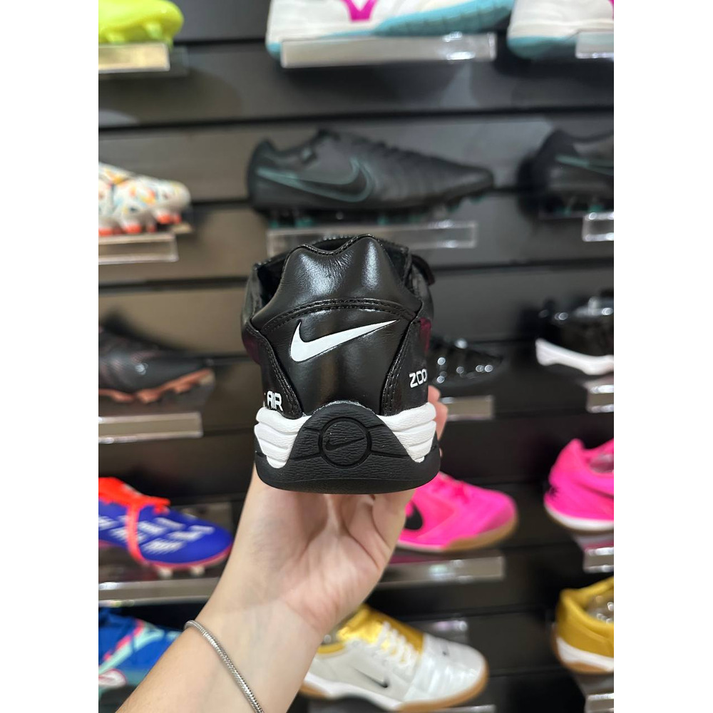 Chuteira Futsal Nike Total 90 IC Preta e Branca c/Língua - Pronta Entrega