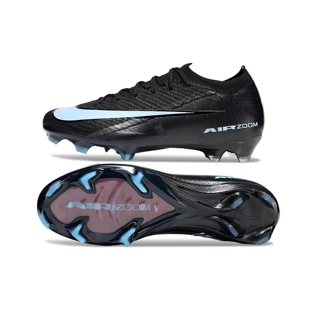 Chuteira Campo Nike Air Zoom Mercurial Vapor 16 Elite FG Preto e Azul "Shadow"