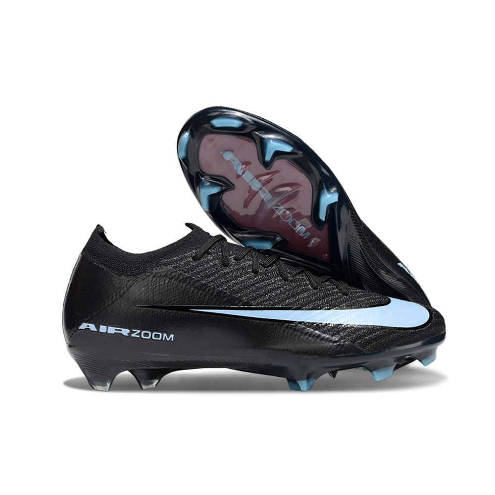 Chuteira Campo Nike Air Zoom Mercurial Vapor 16 Elite FG Preto e Azul "Shadow"