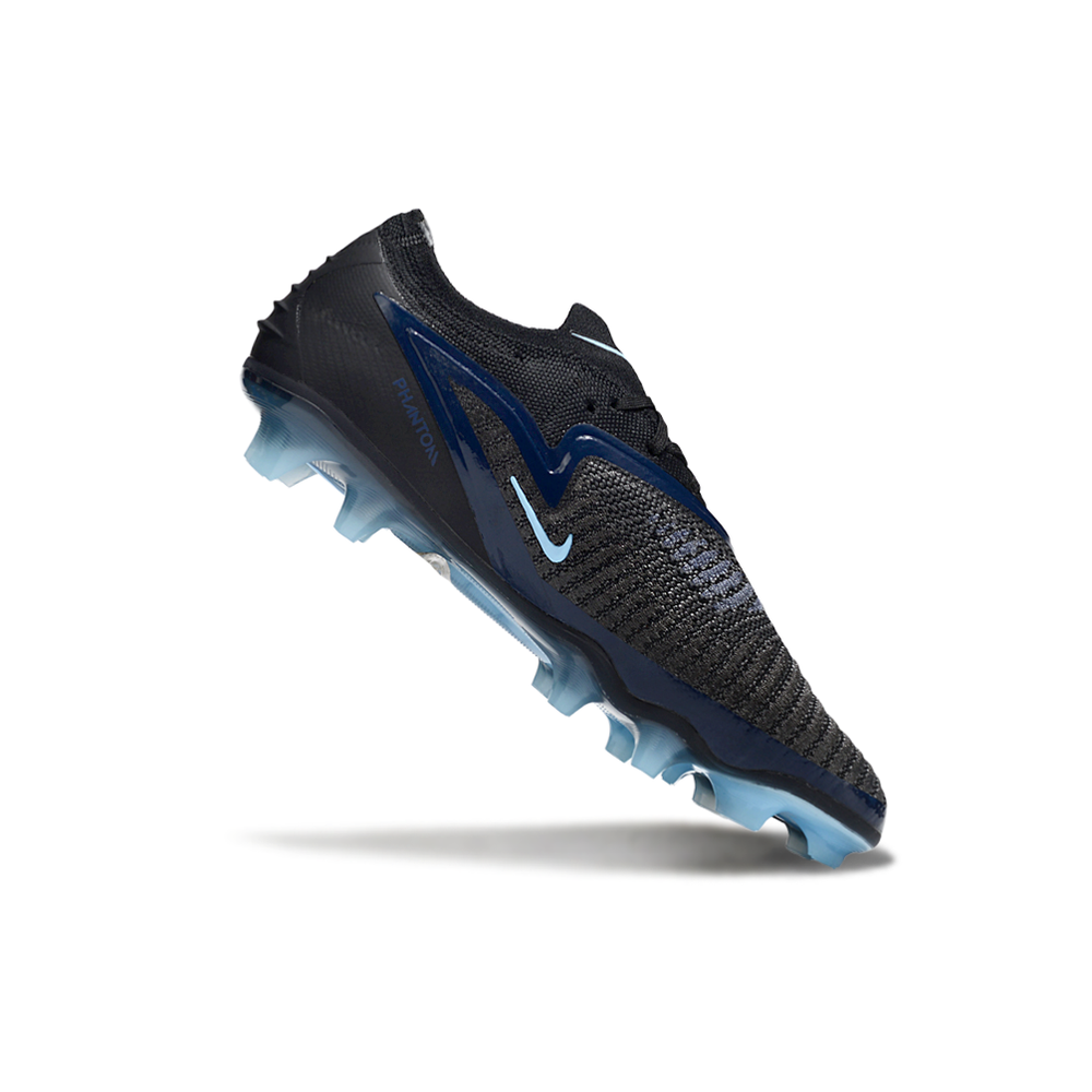 Chuteira Campo Nike Phantom GX 3 Elite FG Preto e Azul "Shadow"