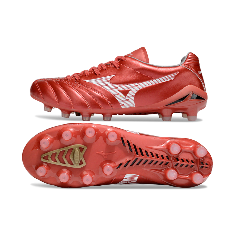 Chuteira Campo Mizuno Morelia Neo 4 Beta FG Vermelho