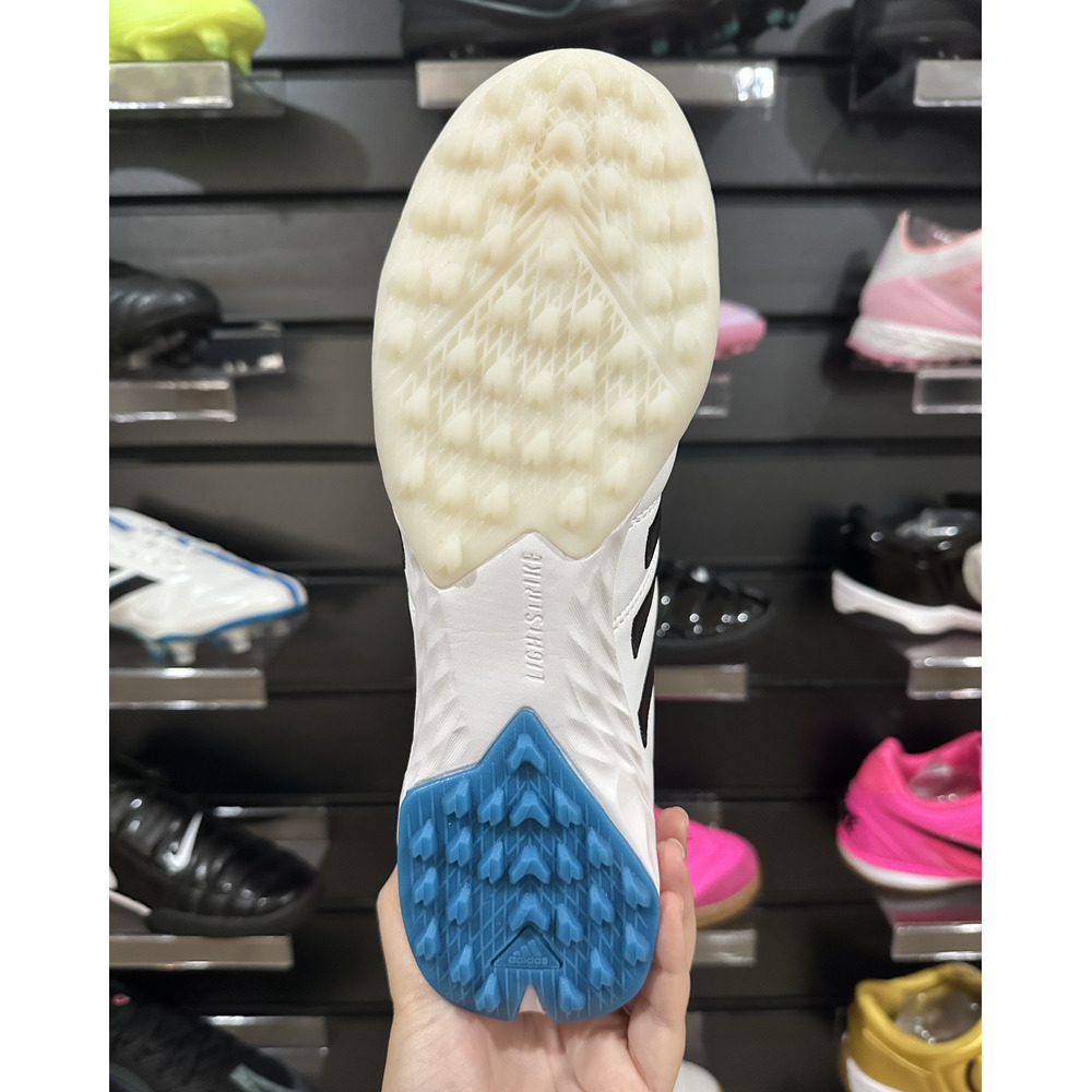 Chuteira Society Adidas AdiPure 11 Pro TF Branca e Azul "Toni Kroos" - Pronta Entrega