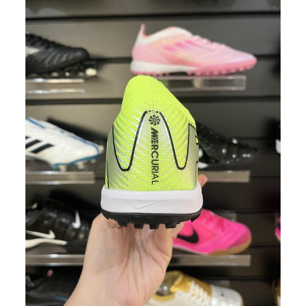 Chuteira Society Nike Air Zoom Mercurial Vapor 16 Elite TF Verde e Preta - Pronta Entrega