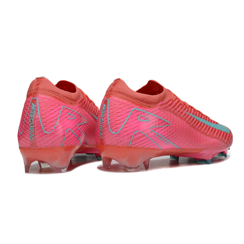 Chuteira Campo Nike Air Zoom Mercurial Vapor 16 Elite FG Rosa e Azul "Mad Energy"