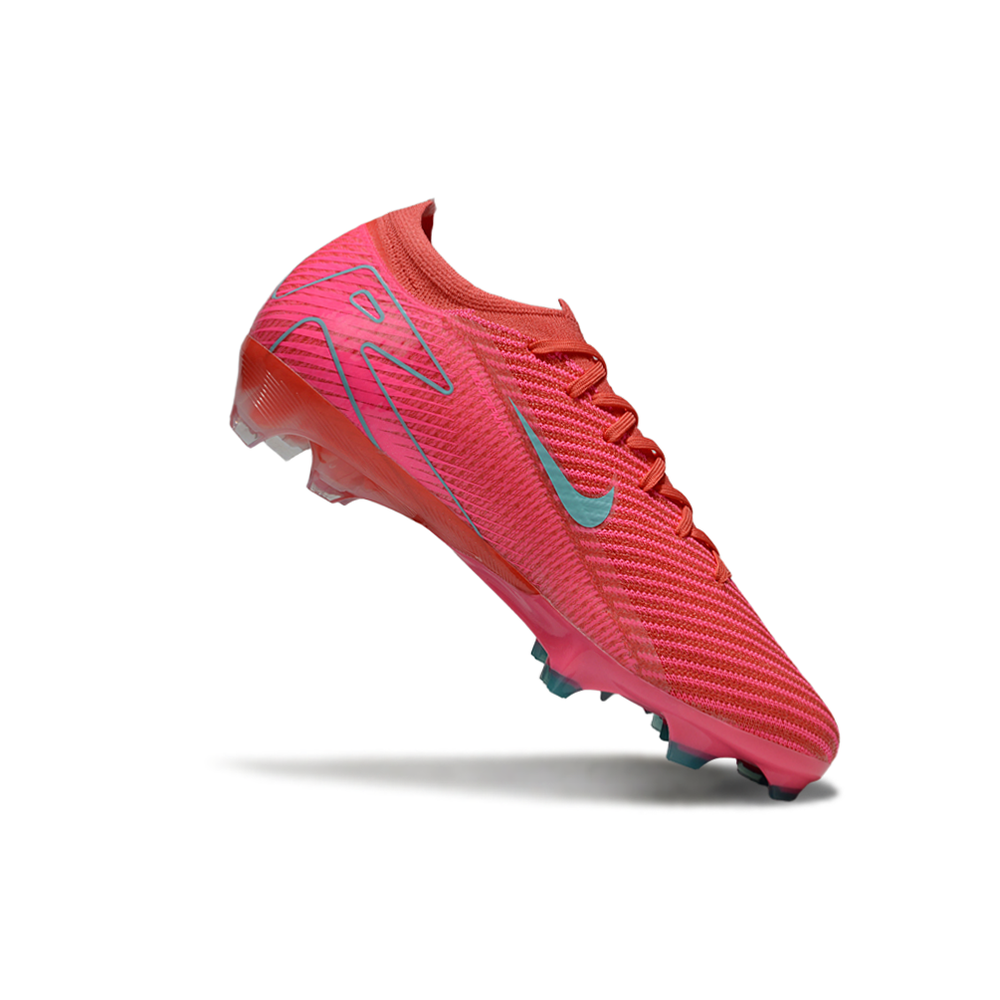 Chuteira Campo Nike Air Zoom Mercurial Vapor 16 Elite FG Rosa e Azul "Mad Energy"