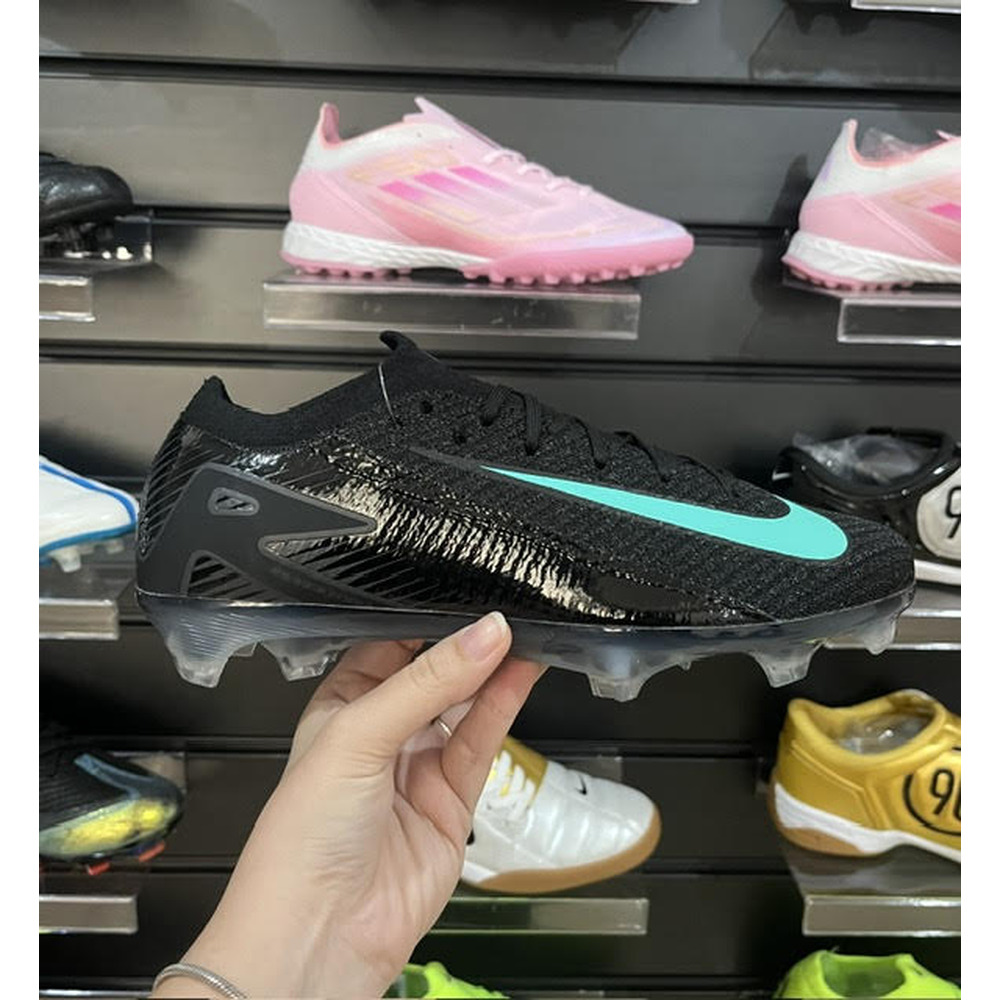 Chuteira Campo Nike Air Zoom Mercurial Vapor 16 Elite FG Preto e Verde - Pronta Entrega